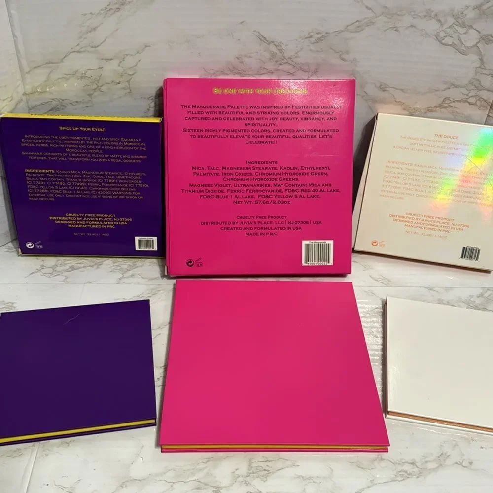 Juvias Place The Masquerade large, the douce and the‎ Saharan II eyeshadow lot